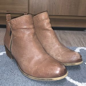 Lucky Brand Tan Leather Booties